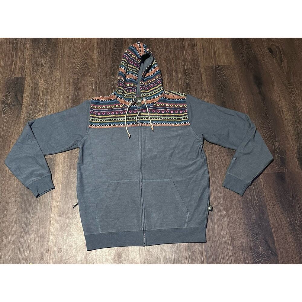 Howler Bros Shaman Hoodie jacket Men L Full Zip Heed The Call Aztec Southwestern